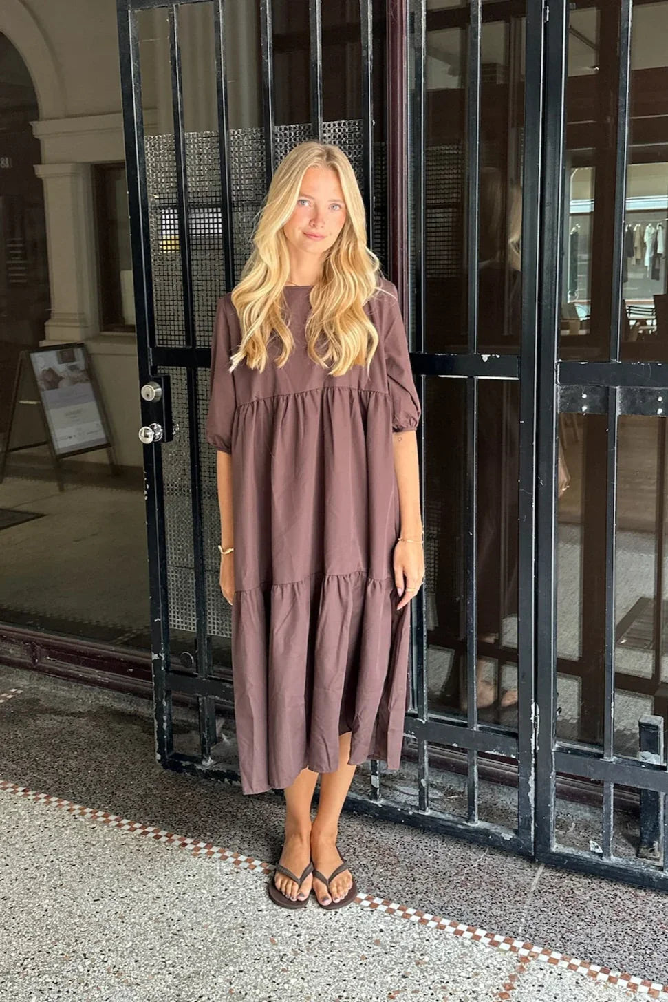 Hverdagskjole Løs Silhuet Komfort Stil