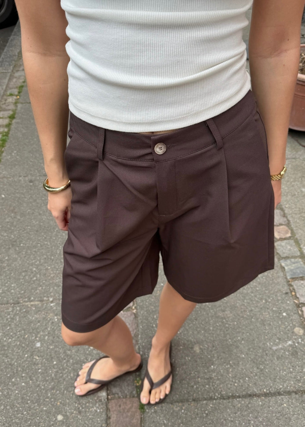 ANFINITE Bermuda Shorts i Elegant Habitstil