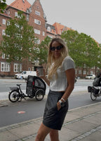 Dametop Blonde Struktur Cropped Silhuet
