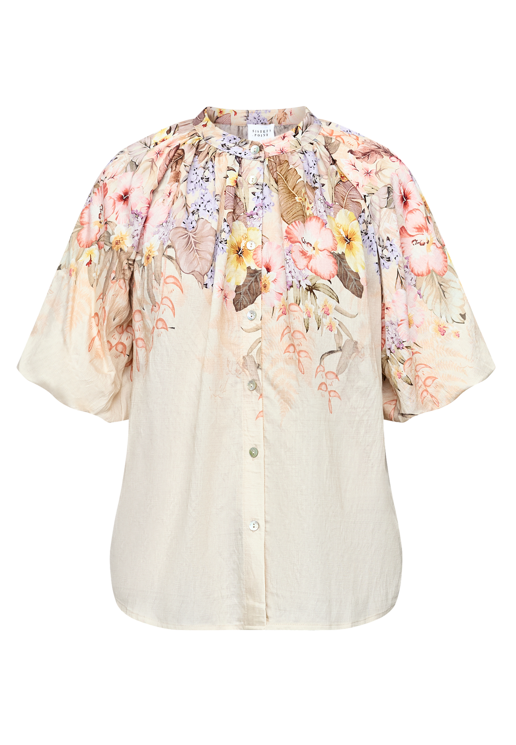 Elice Top med Blomsterprint
