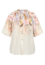 Elice Top med Blomsterprint