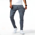 Vaqueros cargo de hombre de denim elástico