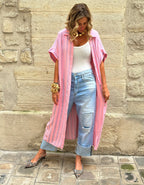Marokko Shirt Dress ROSE