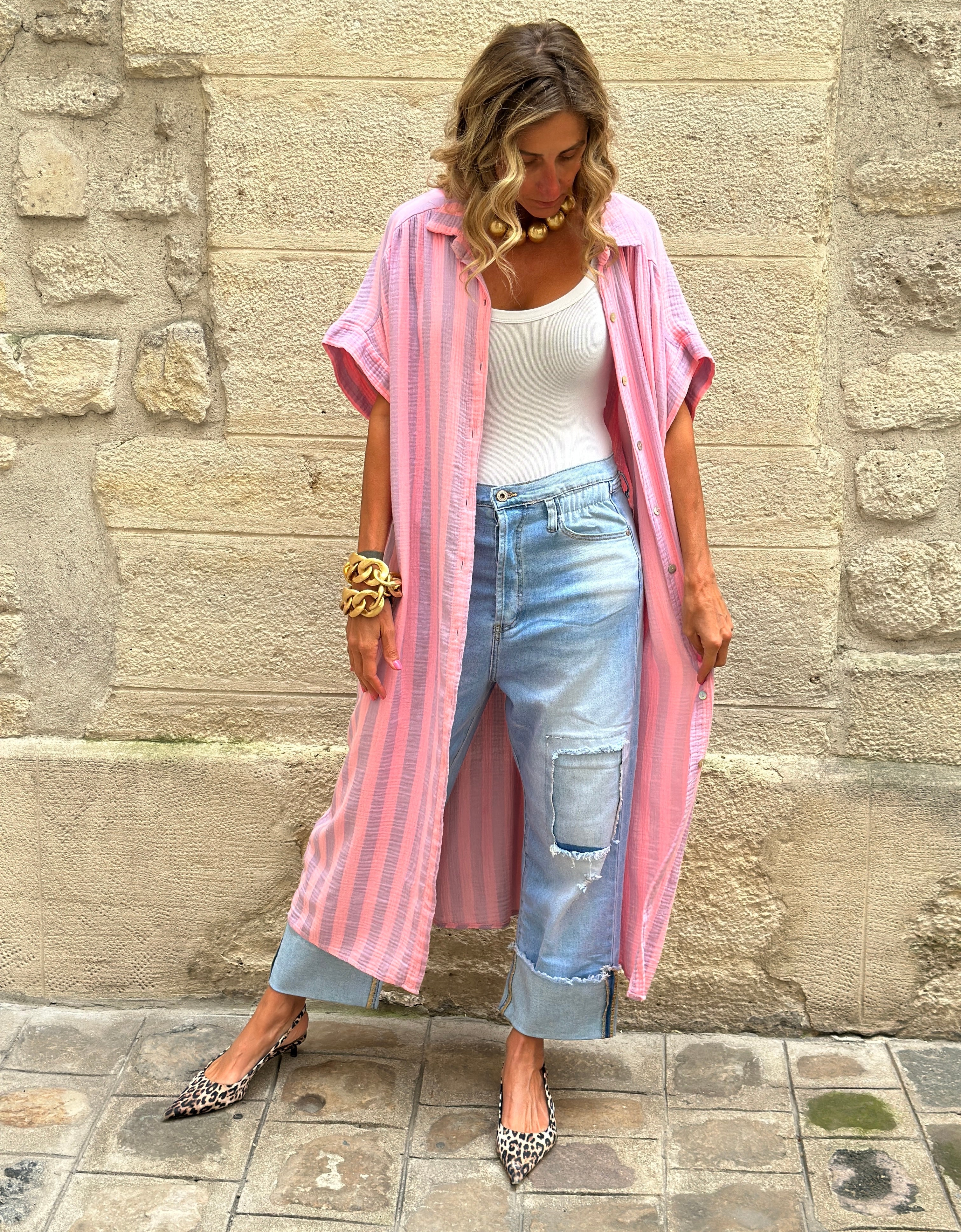Abito Camicia Marocco ROSA