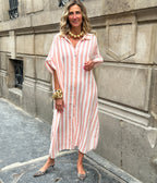 Marokko Shirt Dress i 100% Bomuld