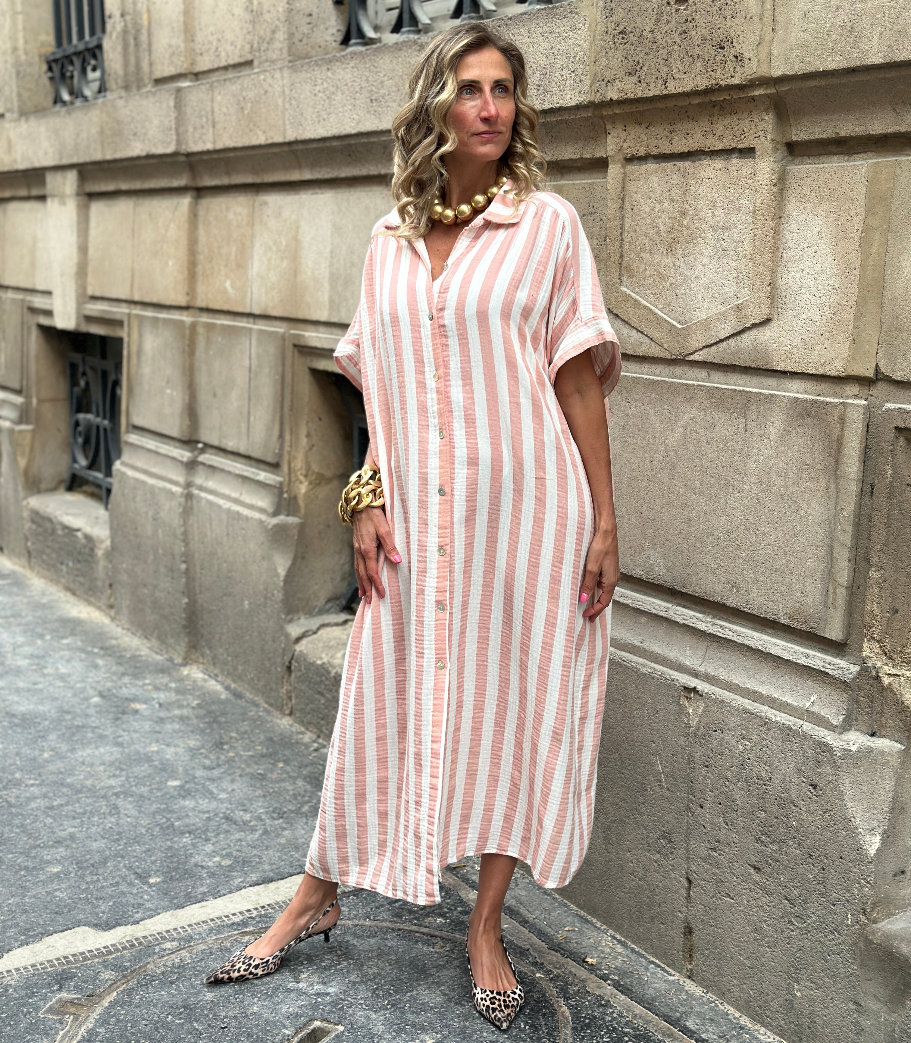Abito Marocco ROSE STRIPE
