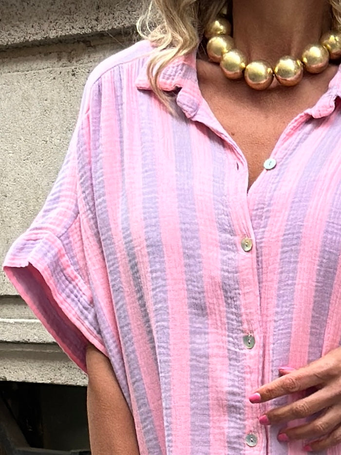 Marokko Shirt Dress ROSE