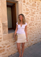 ANFINITE Nora Mini Gonna con Vita Flattering