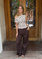 ANFINITE Lola Top con Pois