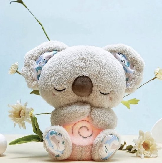 Animale di Peluche Rilassante con Luce e Suono per Bambini - Morbido e Sicuro