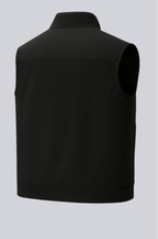 JENS - Casual herrevest med ståkrave i sort