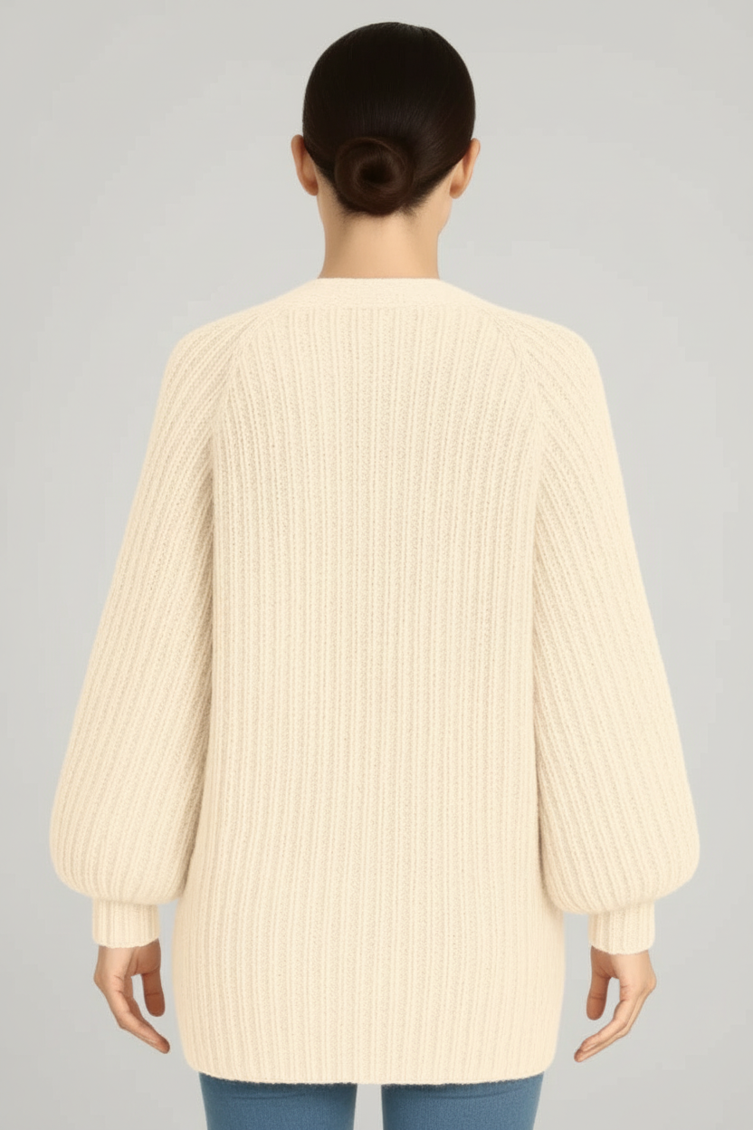 JULIA – Oversized strikket cardigan til kvinder