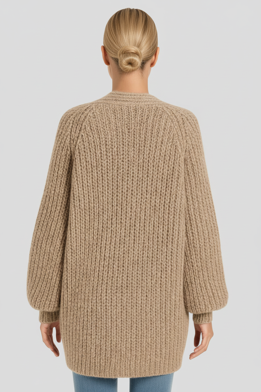 JULIA – Oversized strikket cardigan til kvinder