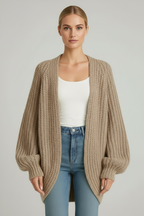 JULIA – Oversized strikket cardigan til kvinder