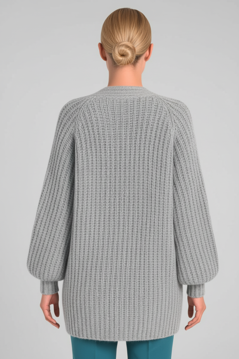 JULIA – Oversized strikket cardigan til kvinder