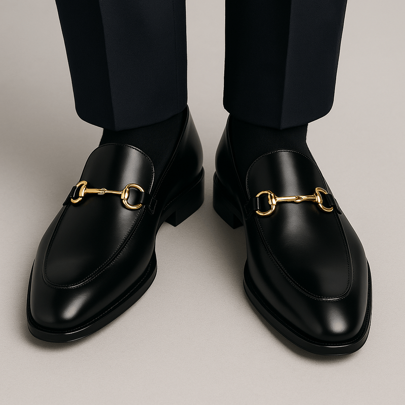 Herreloafers Metaldetalje Elegant Silhuet Komfort
