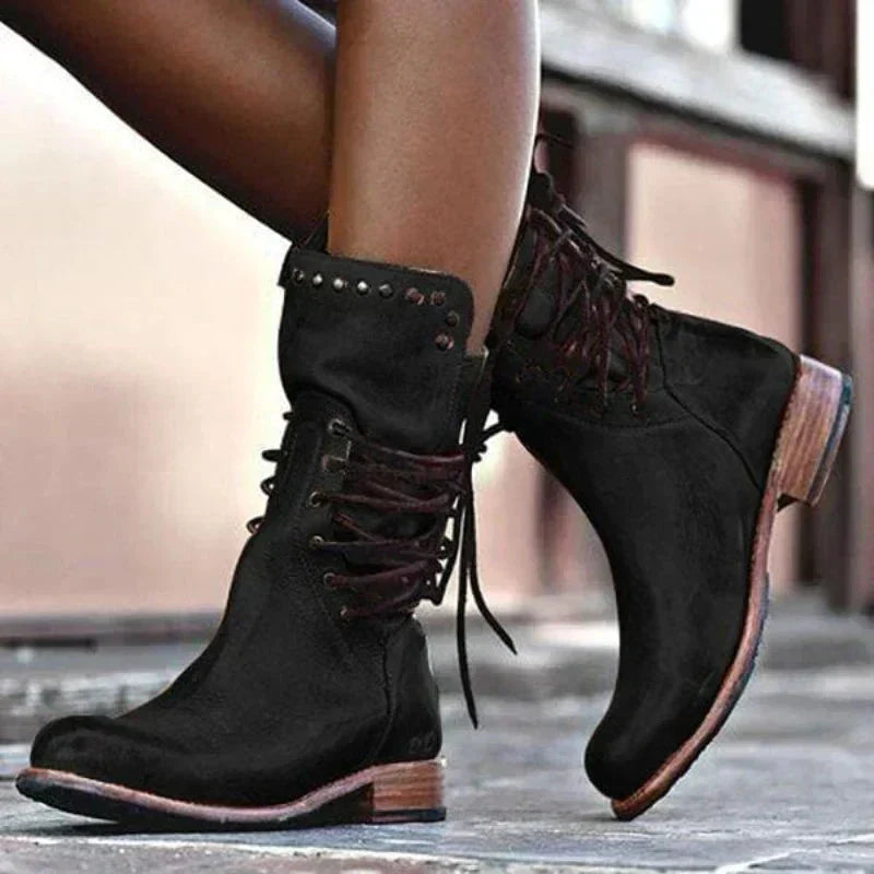 Bottes de cowboy pour femme à bout pointu, style western