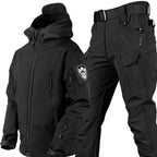 Completo Tattico Uomo Antivento con Giacca e Pantaloni Cargo