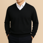 Maglione Uomo con Scollo a V – Eleganza Classica e Comfort Quotidiano
