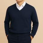 Maglione Uomo con Scollo a V – Eleganza Classica e Comfort Quotidiano