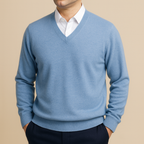 Maglione Uomo con Scollo a V – Eleganza Classica e Comfort Quotidiano