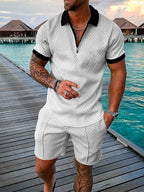 Conjunto casual de hombre con estampado colorido