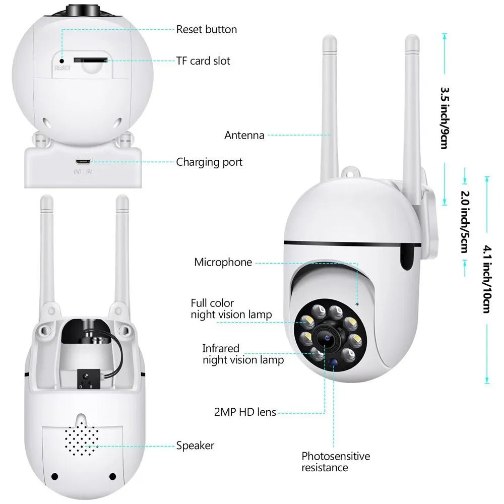 Telecamera WiFi di Sorveglianza 360° ANFINITE Lunero
