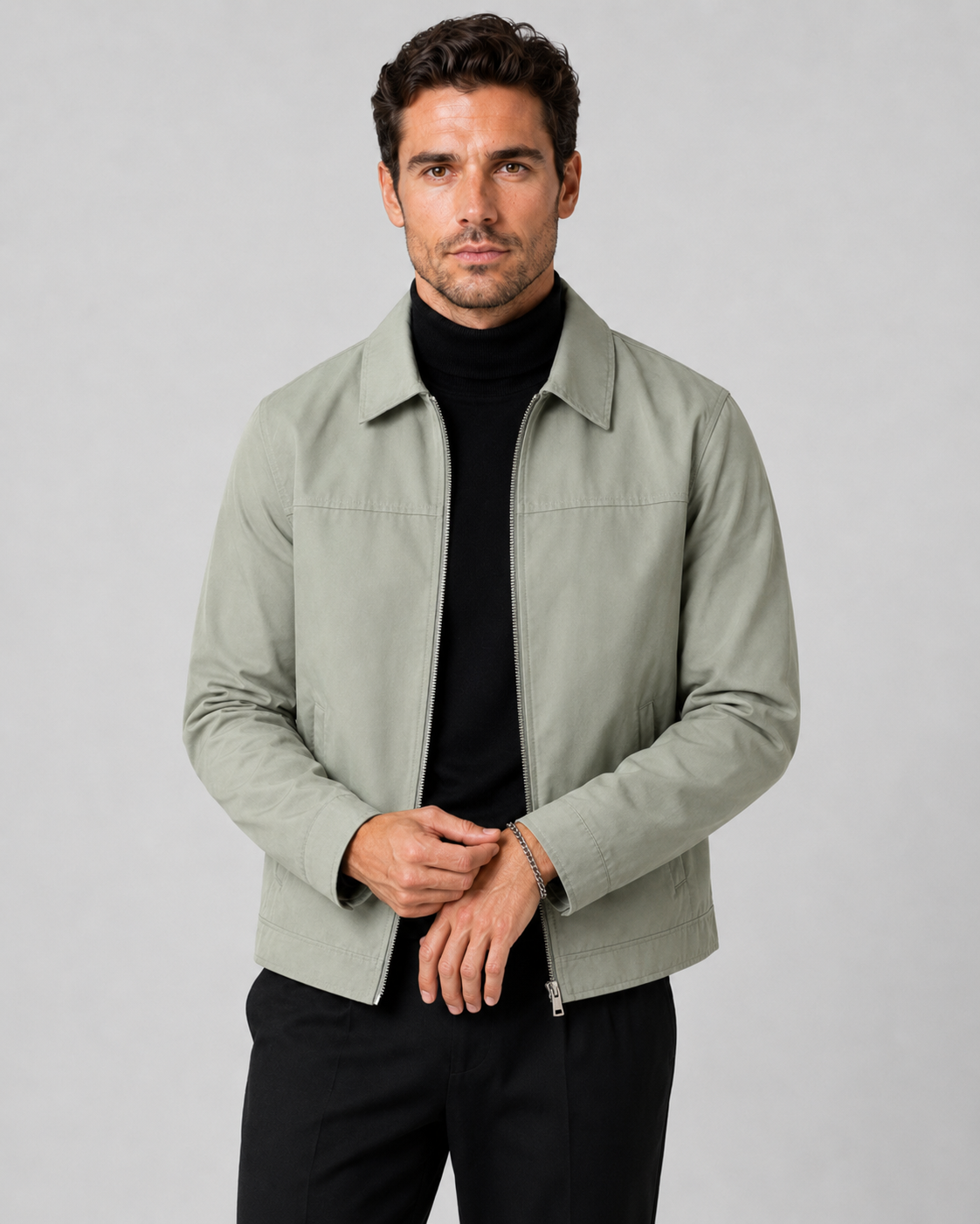 Giacca Harrington Uomo Classica con Zip