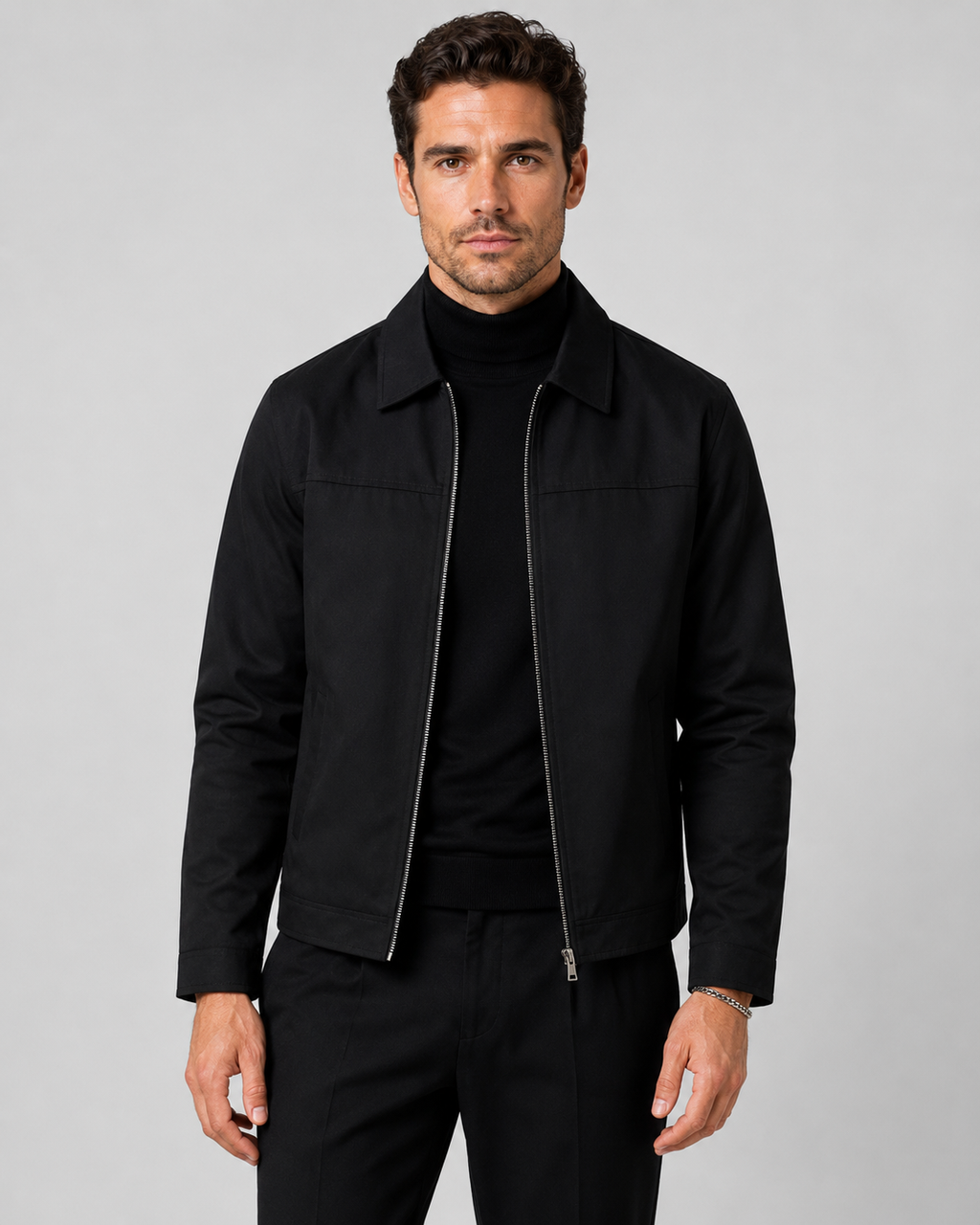 Giacca Harrington Uomo Classica con Zip