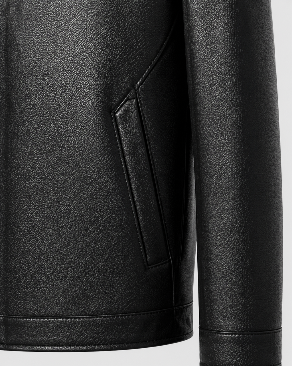 Giacca Uomo in Ecopelle con Zip