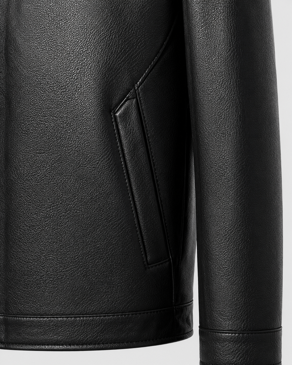 Giacca Uomo in Ecopelle con Zip