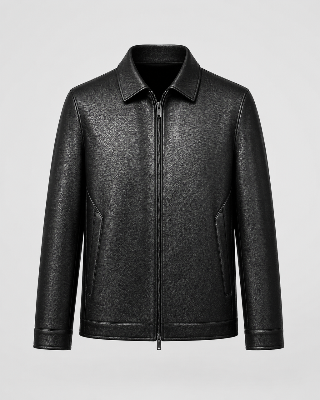 Giacca Uomo in Ecopelle con Zip