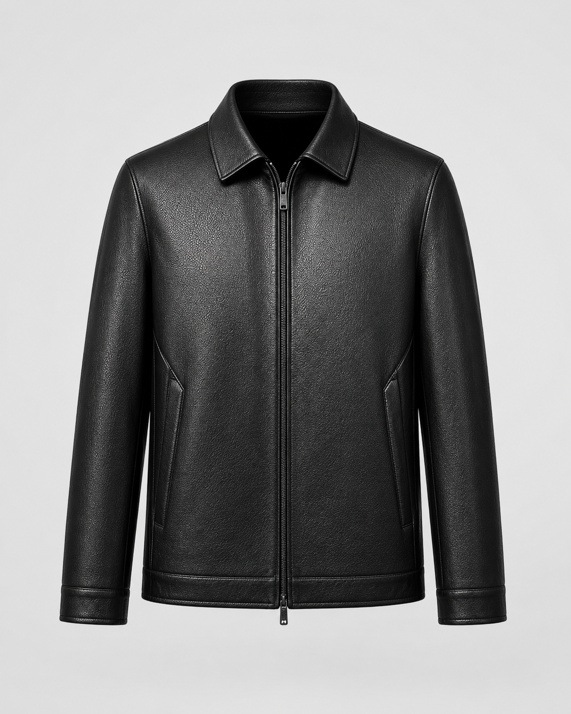 Giacca Uomo in Ecopelle con Zip