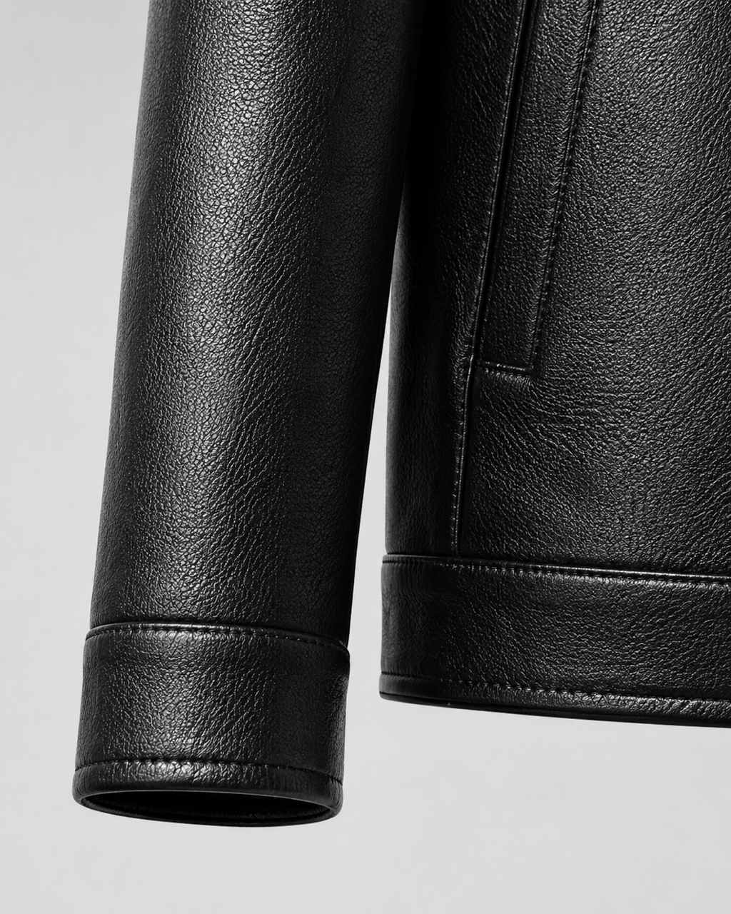 Giacca Uomo in Ecopelle con Zip