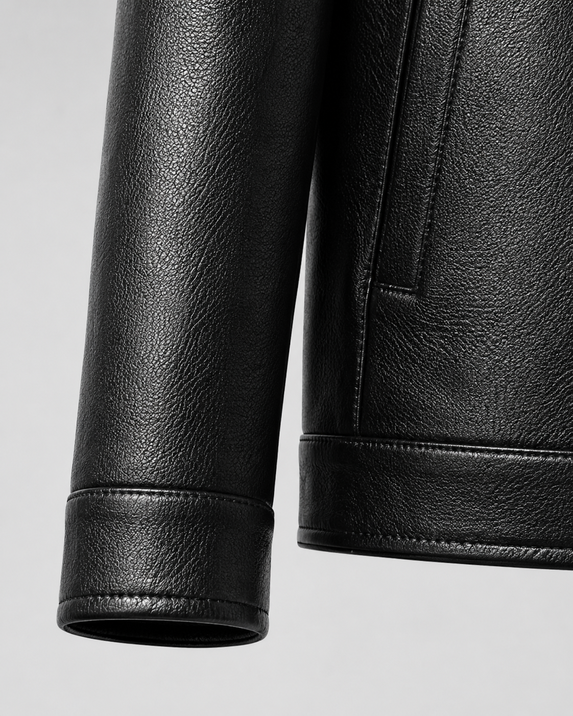 Giacca Uomo in Ecopelle con Zip
