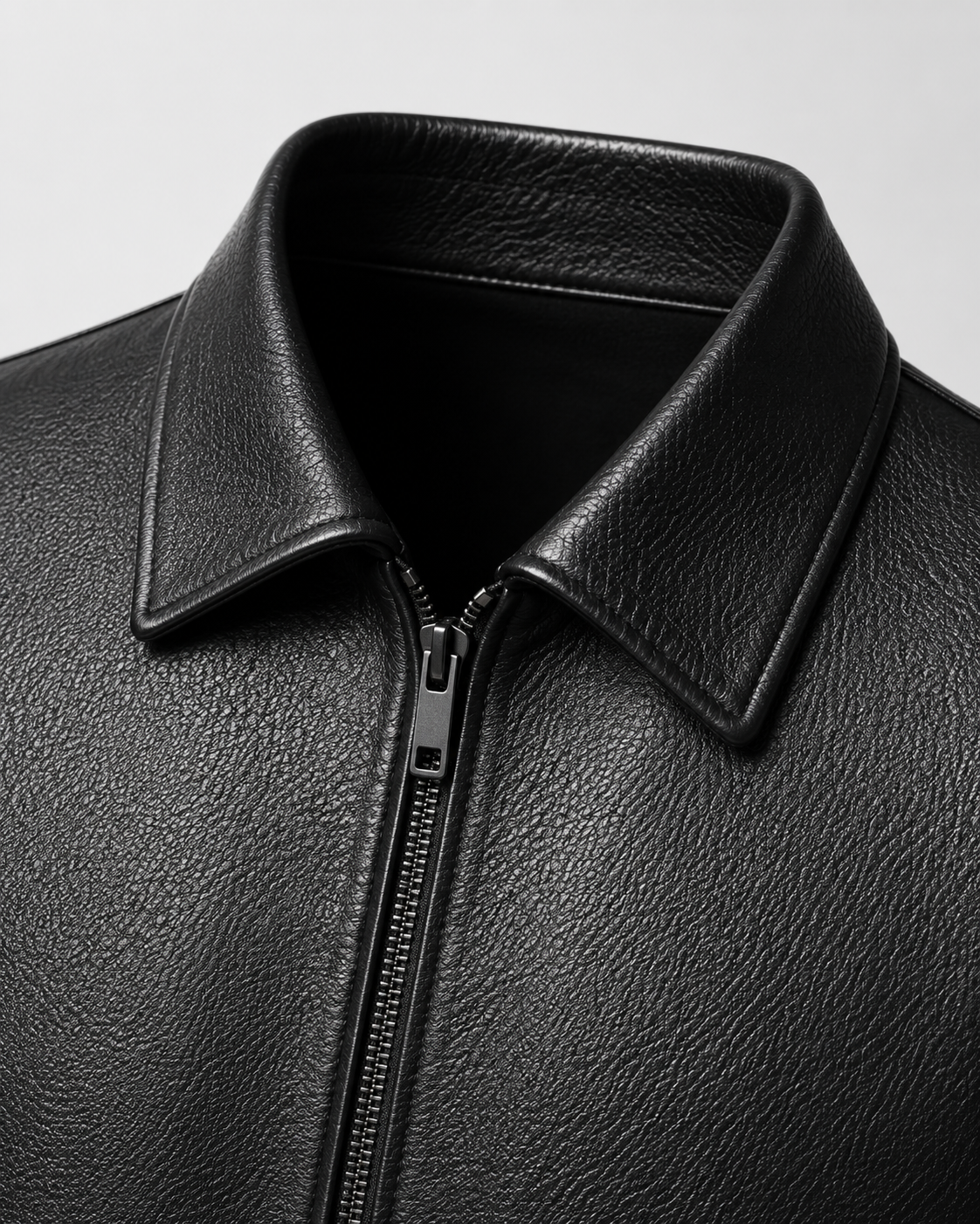 Giacca Uomo in Ecopelle con Zip