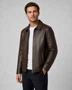 Giacca Uomo in Ecopelle con Zip