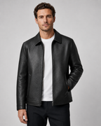 Giacca Uomo in Ecopelle con Zip