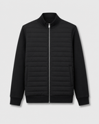 Chaqueta híbrida acolchada de hombre con mangas de punto