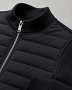 Chaqueta híbrida acolchada de hombre con mangas de punto