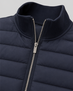 Chaqueta híbrida acolchada de hombre con mangas de punto