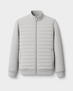 Chaqueta híbrida acolchada de hombre con mangas de punto