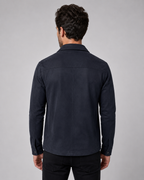 Overshirt Uomo Slim Fit Effetto Camoscio