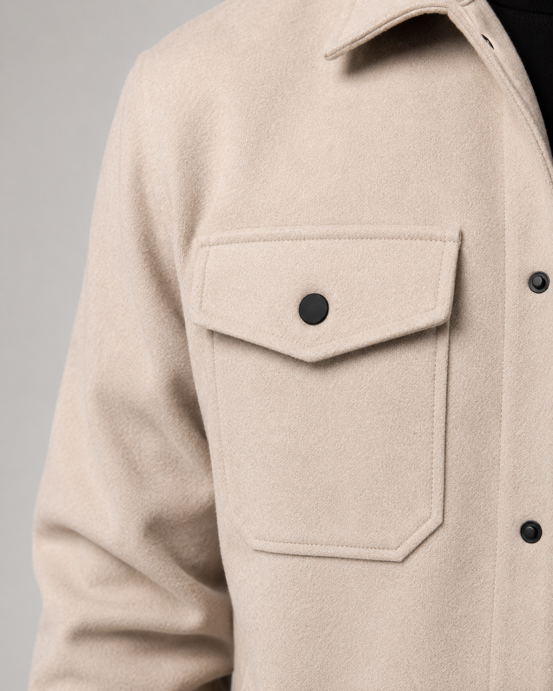 Sobrecamisa informal para hombre con bolsillos