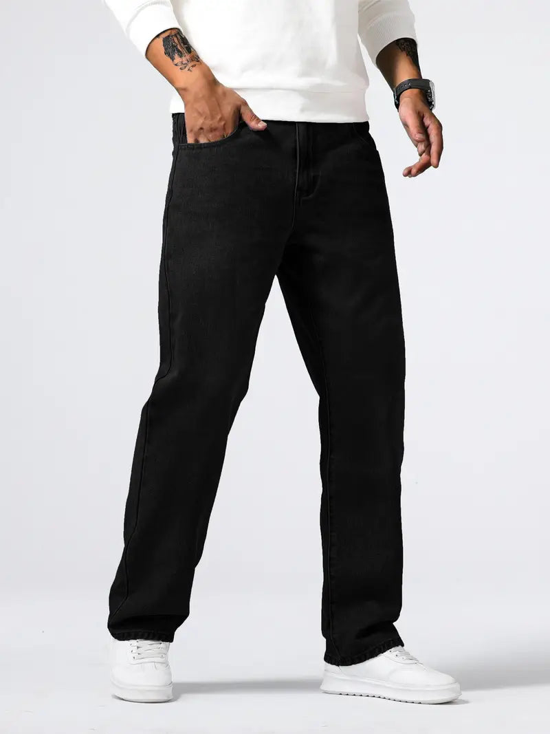Jean homme stretch en denim doux – Pantalon décontracté confortable et extensible