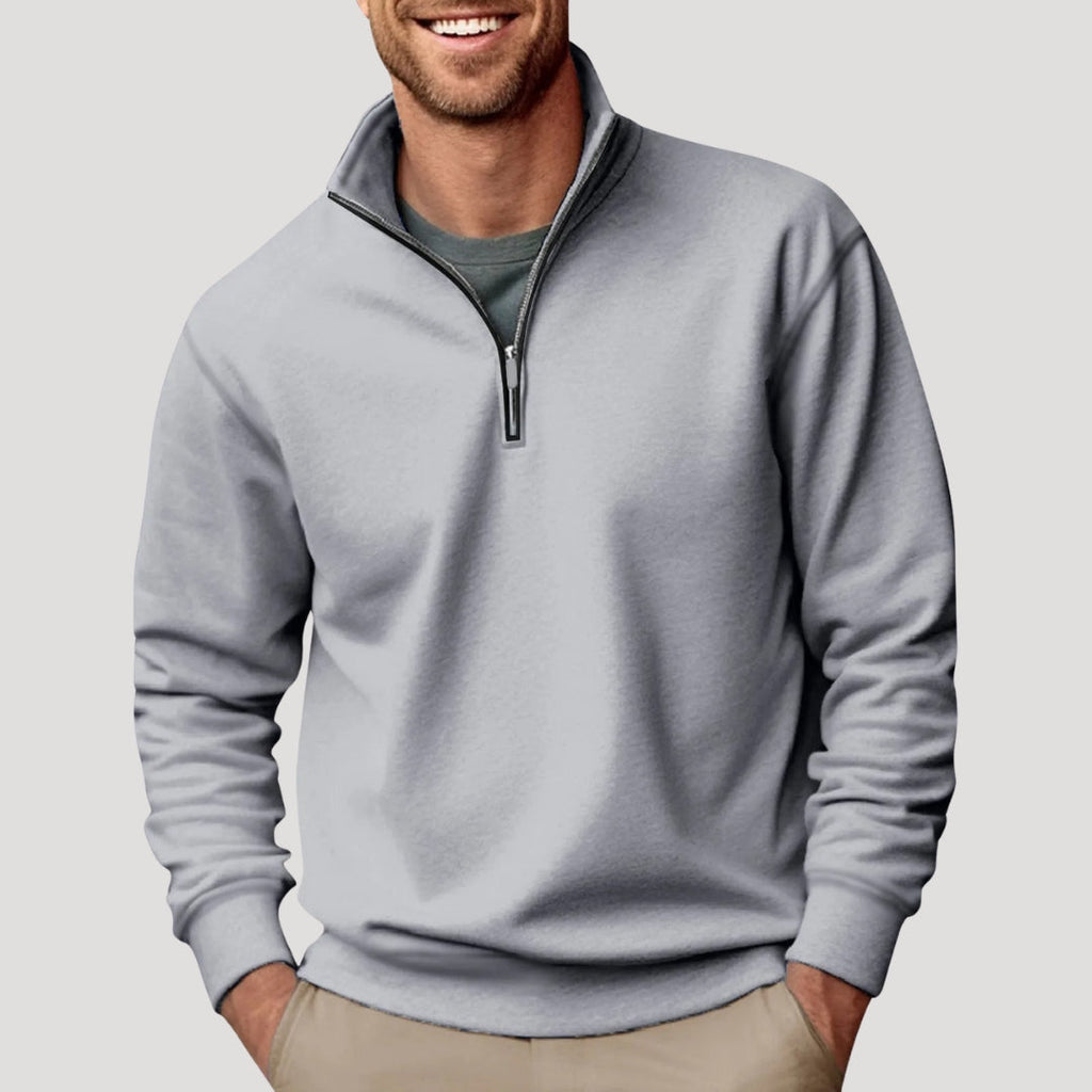 Maglione Uomo Classico con Zip a Quarto