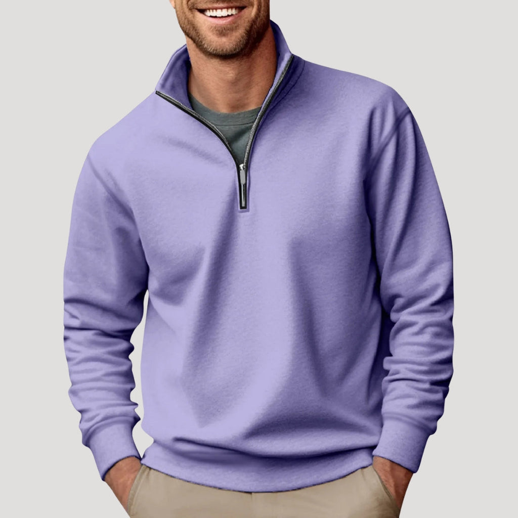 Maglione Uomo Classico con Zip a Quarto