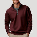 Maglione Uomo Classico con Zip a Quarto