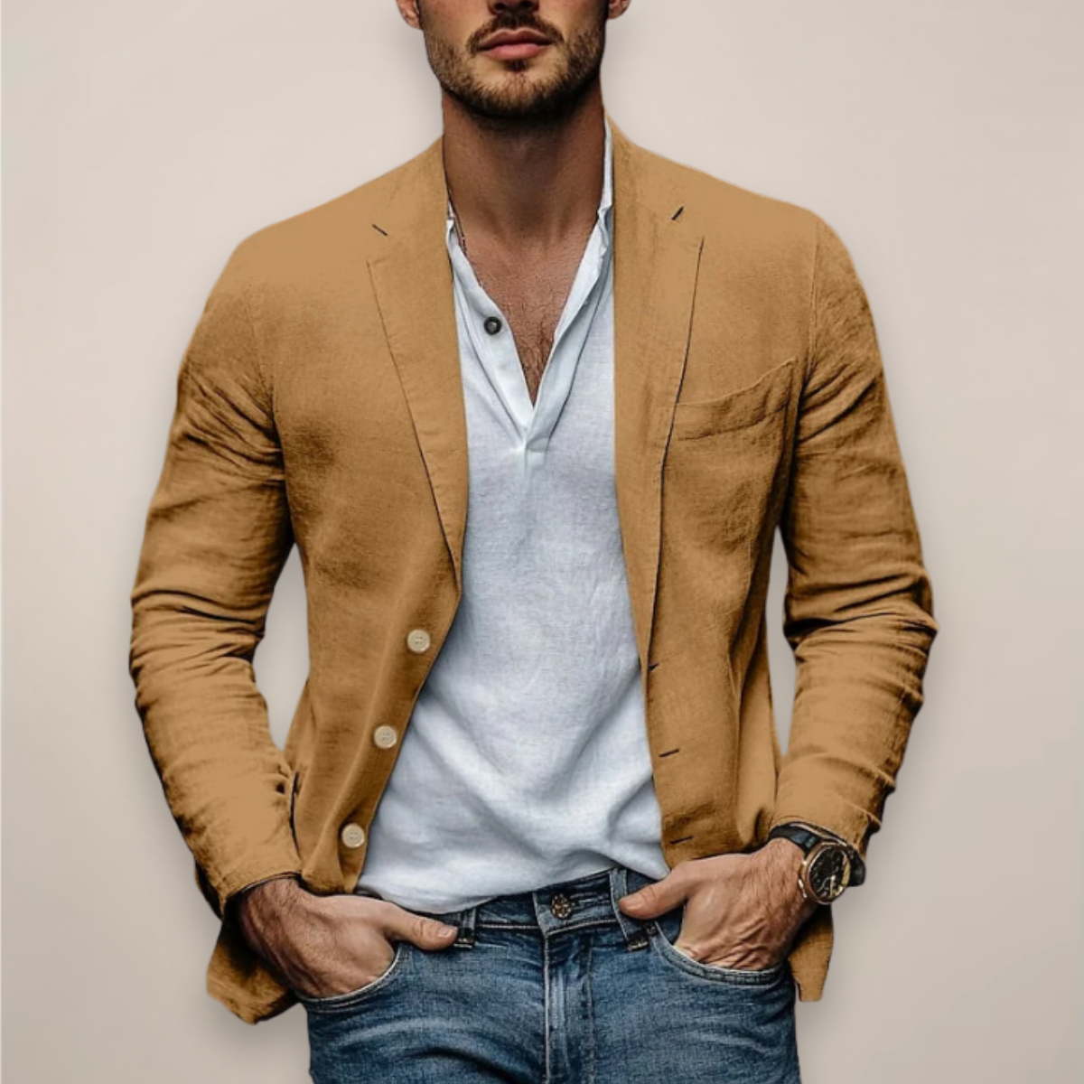 Blazer Uomo Estivo Casual Elegante