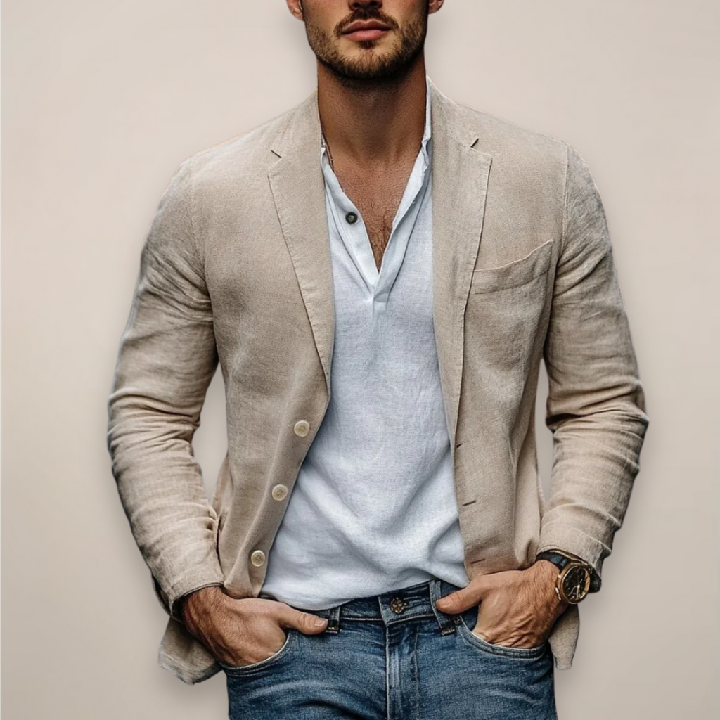 Blazer Uomo Casual Estivo dal Design Moderno